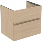 Spintelė Ideal Standard Finesse, matmenys: 600x440x545mm, 2 stalčiai, spalva -baltas ąžuolas 